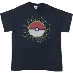 古着 POKEMON ポケモン アニメ キャラクタープリントTシャツ メンズM相当/eaa529617