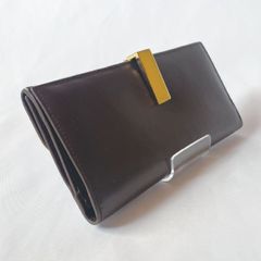 ✱GUCCI（グッチ）✱ゴールド金具 フラップ式 ロングウォレット