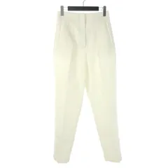 ザラウーマン ZARA WOMAN ハイウエストテーパードパンツ スラックス S ホワイト 白 1478/532/250
