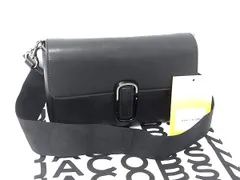 ■新品■未使用■ MARC JACOBS マークジェイコブス スナップショット レザー クロスボディ ショルダーバッグ ブラック系 FT0519