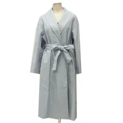 新品☆PLST プラステ リネンブレンド ショールカラーコート 春物 ガウンコート レディース 春物 麻混