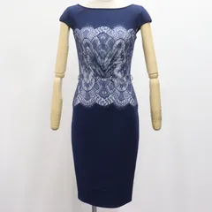 ITY0X224324O TADASHI SHOJI タダシショージ ノースリーブ ワンピース ネイビー ナイロン ポリエステル AGK1432 ネイビー 紺 サイズM