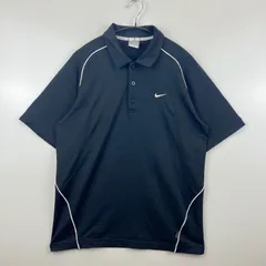 NIKE 00s 2008 tennis tech seam polo shirts M old ナイキ テック テニス 半袖 ポロシャツ ドライフィット パイピング オールド