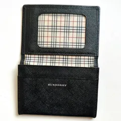 バーバリー　BURBERRY 名刺入れ　ノバチェック　ブラック
