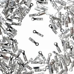 紐留め金具　小さめ　カシメ　2mm　シルバー　200個　パーツ　AP1569