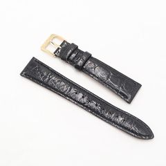 新品未使用 ワニ革 カイマン引き通し時計ベルト 10mm 黒 - メルカリ
