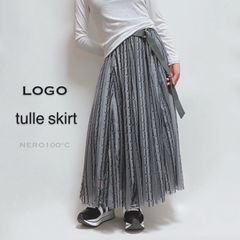 LOGOなチュールスカート