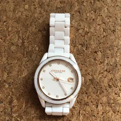 値下げ】COACH 14503499 レディース ホワイト セラミックベルト