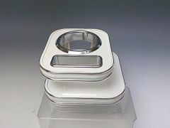30ヴェルファイア/アルファード前期（15/1～) シフトノブ横用カップホルダー　　ホワイト　WHｘシルバー