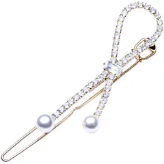 【迅速発送】おしゃれ ヘアピン 合金 ヘアクリップ パール バレッタ ヘアアクセサリー キラキラ 可愛い かわいい 前髪 髪留め 髪飾り 女性 レディース パーティ (BJ009)