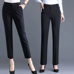 スーツパンツ レディース 洗える テーパードパンツ ストレートパンツ 新生活 センタープレス 通勤 オフィス リクルート ビジネスパンツ スラックス ストレッチ 事務服 xzjhdwf#