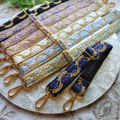 No.224 (ネイビー)『インド刺繍ハンドストラップ・長さ調整可』　キーホルダー　スマホストラップ　バッグチャーム　インド刺繍アクセサリー