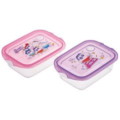 クレヨンしんちゃん シールボックス 500ml 2個入 保存容器 弁当箱 フードコンテナ 抗菌 スケーター