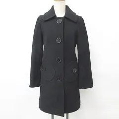 マークジェイコブス MARC JACOBS コート ロング スナップ釦 ウール 黒 ブラック 4のサムネイル