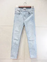 ZARA ザラ デニムパンツ ジーンズ スキニーデニム 無地 ライトブルー系 EUR38サイズ