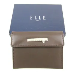 エル パスケース カードケース ブランド 小物 レディース メンズ ブラウン ELLE 【中古】のサムネイル