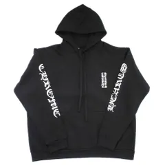 【天白】クロムハーツ パーカー 袖ロゴプリント ブラック 黒 サイズXL コットン メンズ アパレル トップス 服 未使用のサムネイル