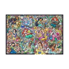 新品 ジグソーパズル 1000ピース ディズニープリンセス コレクション ステンドグラス 51×73.5cm DS-1000-776 [佐川急便]