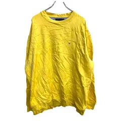 TOMMY HILFIGER ロゴ スウェット トレーナー XLサイズ トミーヒルフィガー イエロー 古着卸 アメリカ仕入 t2411-3798