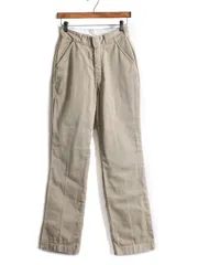 【お得なクーポン配布中!】 60s 70s エルエルビーン ワーク チノ パンツ 27 30 ライナー付き