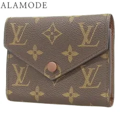 LOUIS VUITTON(ルイ・ヴィトン) モノグラム ポルトフォイユ・ヴィクトリーヌ コンパクト財布 3つ折り 三つ折り ミニウォレット モノグラムキャンバス ブラウン茶 ゴールド金具 M62472 レディース 40802092231【中古】【アラモード】