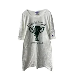 Champion 半袖 プリントTシャツ 2XL ホワイト チャンピオン ビッグサイズ アスレチッククラブ トロフィー 古着卸 アメリカ仕入 a706-5915