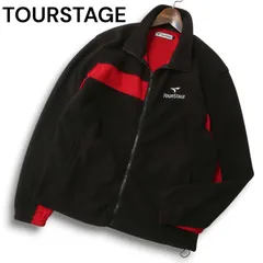 TOURSTAGE ツアーステージ ゴルフ 秋冬 フリース★ メッシュ切替 ジャケット ブルゾン Sz.M メンズ 黒
