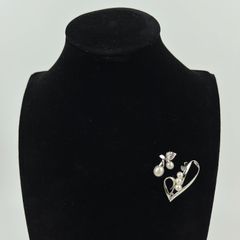 美品✨MIKIMOTOミキモト ベビーパール ブローチ ネックレス スクエア