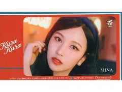 【中古】シール・ステッカー ミナ(TWICE) ICカードステッカー 「CD Kura Kura」 ONCE JAPAN限定購入特典
