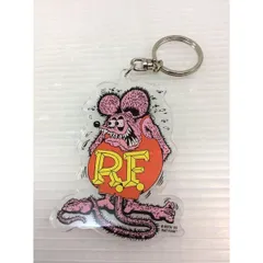 ラットフィンク Rat Finkクリアキーホルダー　ピンク 車　バイク　キーホルダー  キーチェーン  ストラップ  アメリカ雑貨のサムネイル