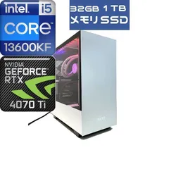 ゲーミングPC 13世代 Core i5 13600KF RTX4070Ti 水冷 DDR5 32GB 新品 NVMe Gen4 1TB デスクトップ  NZXT H510i 白 Office - メルカリ