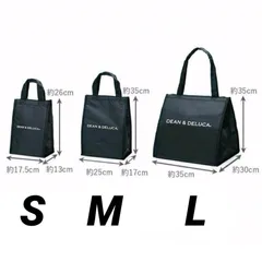 DEAN＆DELUCA ディーン＆デルーカ 保冷バッグ ブラック Ｓサイズ
