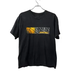 Champion 半袖 プリント Tシャツ L ブラック チャンピオン フロント プリント 古着卸 アメリカ仕入 a707-5765