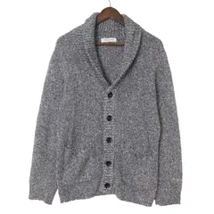 GELATO PIQUE HOMME ジェラートピケ オム 秋冬 ニット★ ショールカラー カーディガン Sz.L メンズ グレー ルームウェア