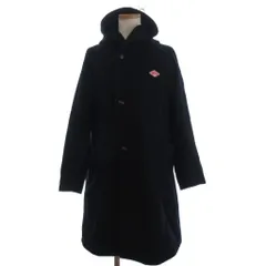 ダントン DANTON ウールモッサフードコート ミドル丈 ワンポイント 17A-WS-004 濃紺 ダークネイビー 34