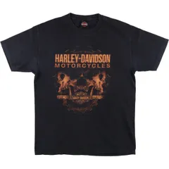 古着 ハーレーダビッドソン Harley-Davidson BRAVADO ドクロ柄 スカル柄 モーターサイクル バイクTシャツ メンズL相当/eaa591353のサムネイル