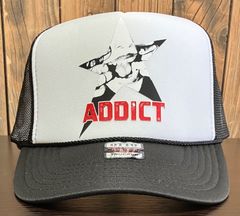 ADDICT   STAR メッシュキャップ　新品未使用　ホワイト×ブラック