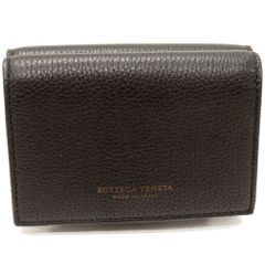 ボッテガヴェネタ 三つ折り財布(小銭入れあり) タイニーウォレット カーフ 黒 609285 VCP51 8803