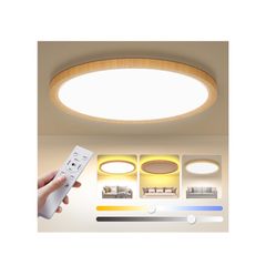 【人気】Antree Ledシーリングライト 6畳 28W 和風 木目調 調光調色 間接照明 常夜灯 3600LM 省エネ 目に優しい 雰囲気ナイトライト リモコン付き スマホAPP操作 6～8畳用 和室/寝室/書斎/リビング/玄関/台所/廊下適用