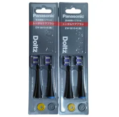 パナソニック Panasonic ドルツ 替えブラシ EW0810-K ブラック 黒 トータルケアブラシ （2本入） ×2個　合計4本