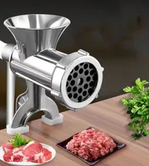 新品未使用　ステンレス製 手動ミンサー 木製ハンドル　Meat Grinder 新品未使用 ステンレス製 手動ミンサー 木製ハンドル Meat Grinder