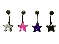 １４Ｇクールスター ボディピアス ヘソピアス へそピアス ヘソピ