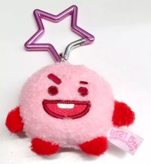 [중고]키링 SHOOKY(슈가) BT21 5주년 기념 레인보우 컬러 마스코트 핑크/레드 [BT21] BT21 PLANET 한정