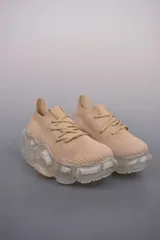 grounds スニーカー 厚底 女 23CM groundsグラウンズ スニーカーWHITE PINK厚底レディース 23cm