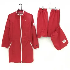 アダバット極美品レインウェア レッグカバーの2点セット赤