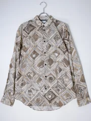 Paul Smith/ポールスミス メインライン ラウンドカラー絵画総柄プリント長袖シャツ【M】【MSHA74885】