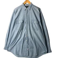 古着 90年代 ラルフローレン Ralph Lauren POLO by Ralph Lauren 長袖 コットンシャツ USA製 メンズXL相当 ヴィンテージ/eaa578664