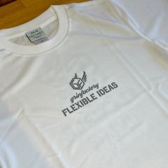 【新品未使用】バスケTシャツ 140 白 flexible ideas タイプB