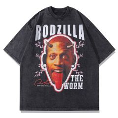 デニス ロッドマン Dennis Rodman NBA ヴィンテージ加工 コットン 半袖 Tシャツ 男女兼用 S～3XL