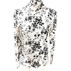 アプレジュールミニョン apres jour mignon ニット カットソー ハイネック 長袖 総柄 F アイボリー 黒 ブラック /RT